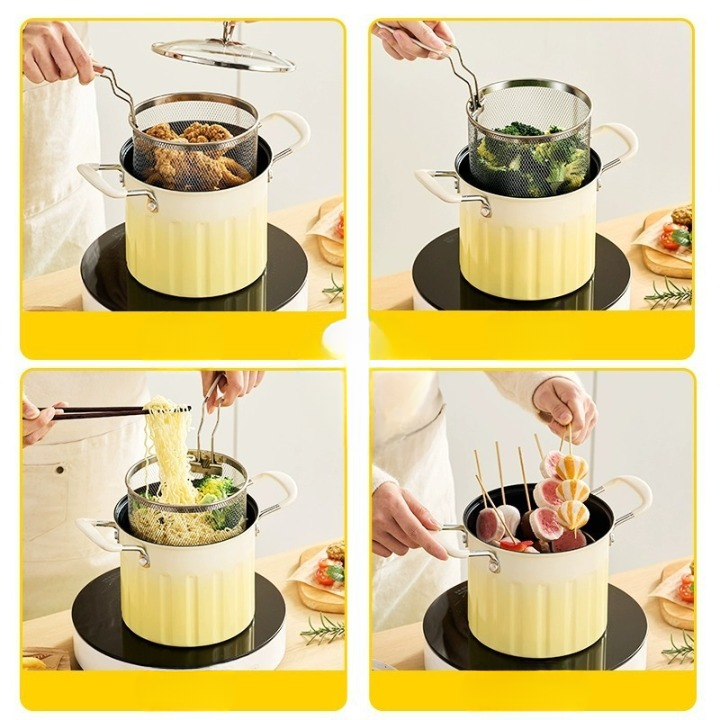 3Ltr Deep Frying Pot With Strain