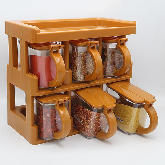 6 In 1 Crystal Spice Storage Jar